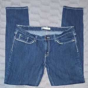 Levi's 524 Too Super Low Dark Blue Straight Leg Jeans - 15/32×32